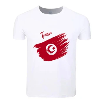 Tunisia Bandiera Mappa Di Cotone Di Grandi Dimensioni, Gli Studenti Di Estate T-Shirt Manica Corta Uomini Donne Ragazzi Ragazze In T-Shirt, Tee Tshirt Bambini