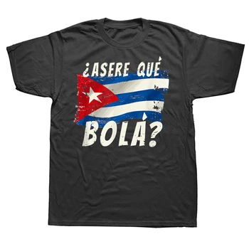 Bandiera cubana Divertente Cuba Dicendo spagnolo Saluto T-Shirt Grafica Cotone Streetwear Manica Corta Regali di Compleanno di Estate T-shirt