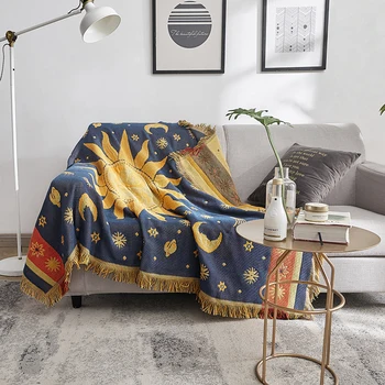 Doppio Lato Sungod Divano Throw Blanket Multi-Funzionale Bed Outdoor Tessuto Microfibra Coperta плед на диван cobertor casal