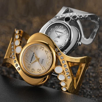Marchio Di Lusso Di Orologi Per Le Donne 2023 Elegante Argento Oro Acciaio Inossidabile Bracciale Ladies Quartz Orologi Da Polso Orologio Regalo Reloj Mujer