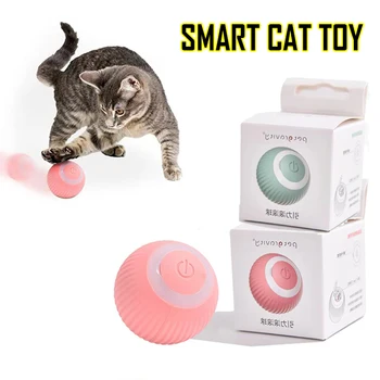 Smart Giocattoli del Gatto Palla Ricaricabile Elettrico e Giocattoli Interattivi per i Gatti che si muovono di Accessori di Formazione per il Gattino Gatos