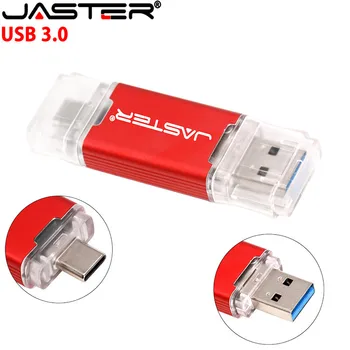 JASTER 3.0 USB Flash Drive Memory Stick 16GB 32GB Pen Drive 4G 8GB Pendrive 64GB Per Computer/C Tipo interfaccia Gratuito LOGO Personalizzato