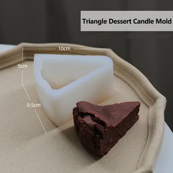 Simulazione di Pasticceria Dessert Torta di Aromaterapia Candela Stampo in Silicone 3D Stampo in Silicone per Fare della Candela