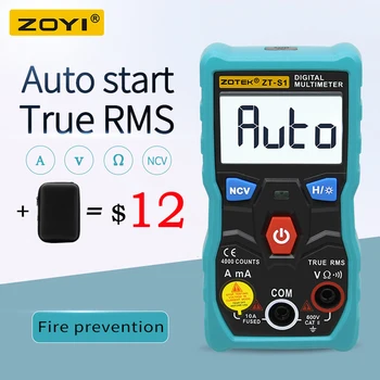 ZOYI ZT-S1 Multimetro Digitale tester di autoranging True rms automotriz Mmultimetro con NCV retroilluminazione LCD+Torcia come RM403B