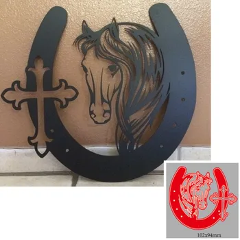 Il Taglio del metallo Muore animale cavallo Decorazione Scrapbook Paper Craft Coltello Stampo Lama Punzone Stencil