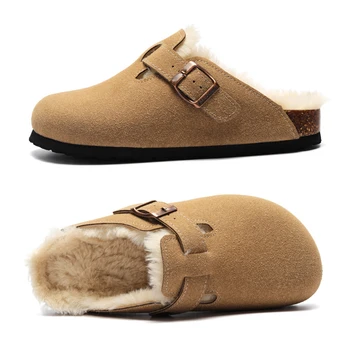 Pantofole invernali 2023 Fashion Confortevole Fibbia Classica Super Caldo di Donne e di Uomini Pantofole #MT201
