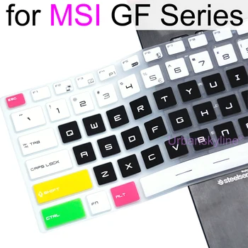 Copertura della tastiera per MSI GF75 Sottile GF65 Sottile GF63 GF72 GF72VR GF62 GF62VR Katana GF66 GF76 di Gioco in Silicone Protector Caso di Pelle