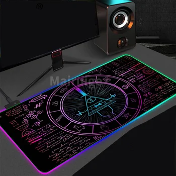 Gioco Mousepad RGB Personalità Matematico Digitale a LED Accessori di Gioco Tastiera Computer Tappeto Pad PC Notebook Gamer tappetini