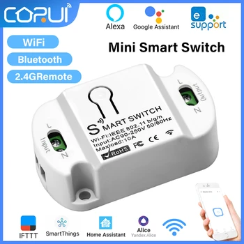 EWeLink WiFi Bluetooth Smart Switch 2.4 G Mini Telecomando Smart Home Interruttori On-off Controllo Vocale Alexa di Casa Google Alice