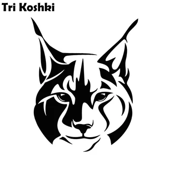 Tri Koshki KT046 Animale Lynx Car Sticker Decalcomanie del Vinile Riflettente Adesivo sulla carrozzeria Adesivo Muro Moto Camion Portatile Muro