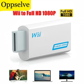 Full HD 1080P Wii A HDMI-compatibile Convertitore Adattatore con 3.5 mm Audio Output per Computer Monitor HDTV Display Nintendo Interruttore