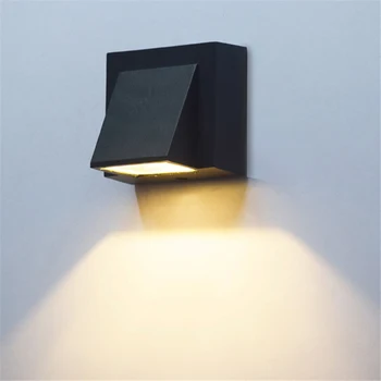 Squisito Design LED Lampada da Parete a Singola Testa 5W 10W COB Portico Applique Luce Indoor e Outdoor, Illuminazione di Paesaggio AC110 220V