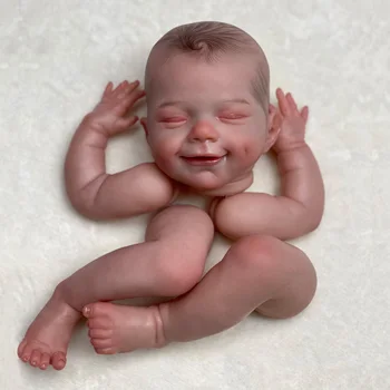 45cm Artista Dipinto ad Olio aprile Kit Reborn Smontato Realistica Bebe Reborn fai da te Acessórios Peças Para De Bebê Em Boneca Renascidos