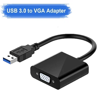 Nuovo USB A VGA Maschio-Femmina Multi-Display 1080p Audio Video Converter - PC Portatile Windows 7/8/10 Componenti del Computer