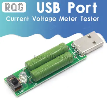 1pcs/lot Mini Porta USB di Scarico Resistenza di Carico Corrente Digitale Misuratore di Tensione Tester 2A/1A Con Interruttore 1A Led Verde / 2A Led Rosso