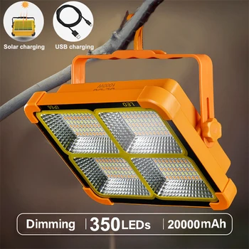 20000mah lanterna solare Portatile a LED Tenda Luminosa Ricaricabile Lanterna di Emergenza e Mercato Notturno di Luce di Campeggio all'Aperto Lampada della Lampadina