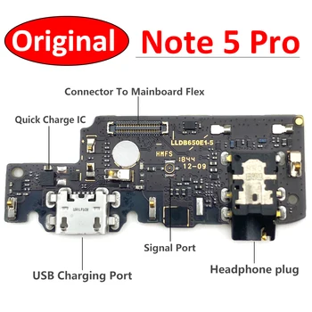 Originale Nuovi Caricatore del bacino Connettore Porta USB di Ricarica Flex Cavo Per Xiaomi Redmi Nota 5 Nota5 Pro Globale USB Cavo della flessione