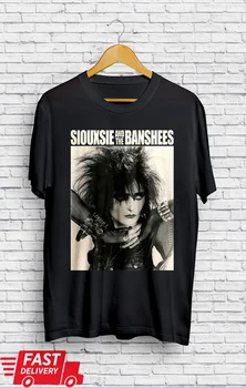 Siouxsie Sioux Band Viso di Nero T-Shirt Uomo Normale taglie S-3Xl