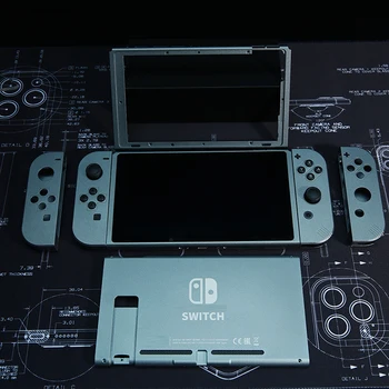 La Lega di alluminio Shell Per Nintendo Interruttore NS Piastra Posteriore Per Switch di Console in Metallo Retro Caso di Sostituzione della Custodia Guscio di Copertura