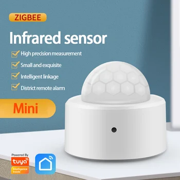 Zigbee 3.0 Tuya Mini Smart Corpo Umano Sensore di Movimento PIR Trasduttore Rivelatore ad Infrarossi Smart Life Smart Home Security