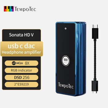 TempoTec Sonata HD V DAC USB Dongle Amplificatore per Cuffie di Tipo C A 3.5 MM MQA MAREA Dual ES9219 DSD256 Per Android & MacOS & WIN