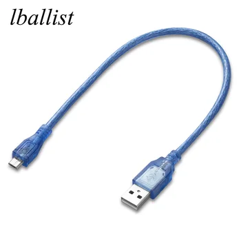 lballist Micro USB 2.0 Cavo Dati USB Tipo A Maschio a Mirco Maschio Doppia Schermatura(Pellicola+Treccia) ad Alta Velocità 30cm 50cm 100cm