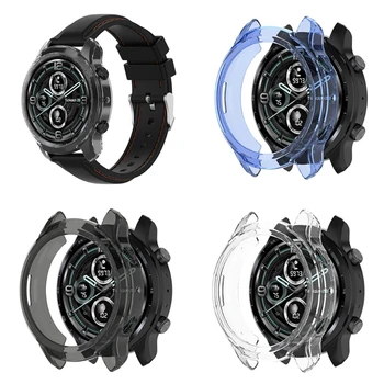 Ultra-Sottile Morbida di TPU Cassa dell'Orologio in Pelle Guscio Protettivo Manicotto di Copertura per Ticwatch Pro 3 Lite / Pro 3 Smart Watch
