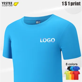 2021 casual cotone a maniche corte T-shirt personalizzazione società del gruppo di ricamo personalizzato manica corta T-shirt logo personalizzato