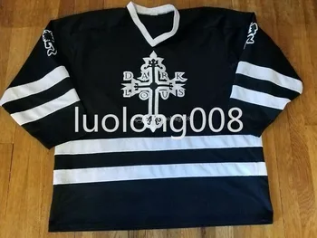 Personalizzato 2023 uomini Insane Clown Posse Dark Lotus Hockey Jersey Ricamo Cucito Personalizzare qualsiasi nome e numero di Maglie