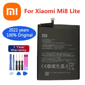Xiao mi 100% Originale BM3J 3350mAh Batteria Per Xiaomi 8 km 8 Lite Mi8 Lite di Alta Qualità Batterie della Sostituzione del Telefono + Strumenti