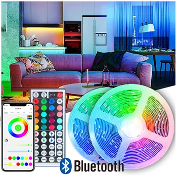 Luci di Striscia del LED 1-5m 10m 15m 20m 30m Luci al Neon Luces Led di RGB di Colore TV con Retroilluminazione a LED Luci per la Camera da letto Decorazione