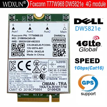 Foxconn T77W968 LTE Cat16 GNSS 5G Scheda WWAN DW5821e DW5821e-eSIM per Dell Latitude 5420 5424 7424 Latitudine 7400 / 7400 2-in-1