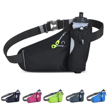 Sport Hydration Belt Bag in Esecuzione Cintura marsupio con borraccia per Uomini Donne Running Ciclismo Escursionismo a Piedi Bum Bag