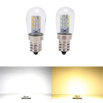 Lampadina a LED E12 220V E12 LED Luminoso ad Alta Paralume di Vetro della Lampada Puro Bianco Caldo Illuminazione per la Macchina Per Cucire Frigorifero Strumento di Parte