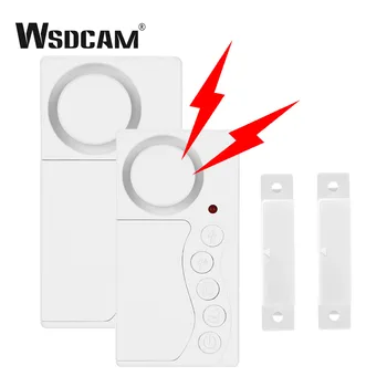 WSDCAM Frigorifero Allarme Porta Sensore Antifurto Aperto Chiuso Gap Magnetico Finestra Rilevatore di Allarme senza fili Allarme