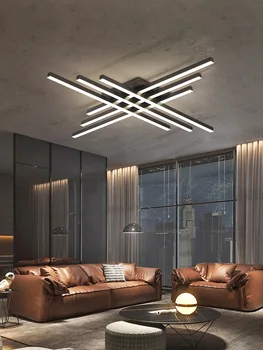 Luce di soffitto semplice e moderno, camera da letto atmosfera duplex villa comunale Nordic lampade minimalista salotto lampada da soffitto luci