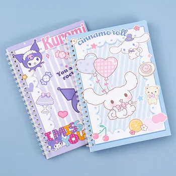 Sanrio Hello Kitty Kuromi My Melody Cinnamoroll Bobina Di Prenotare Studente Di Scuola Primaria) Il Diario Notebook Scrivere Contabilità