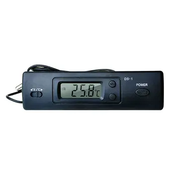 DS-1 Auto Termometro Display LCD C/F Orologio Sensore di Temperatura del Controller Piscina all'Aperto Termostato Con Sonda Per Veicolo Auto
