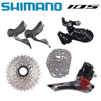 Shimano 105 Deragliatore R7000 R8000 Gruppo 2x11s Road Bike Bicicletta Set CS 12-25T/11-28T/11-30T/11-32T/11-34T Aggiornamento Da 5800