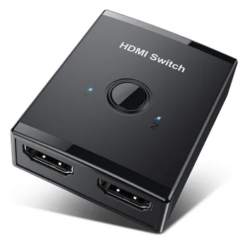 Switcher HDMI 4K di Bi-Direzione 2.0 Switch HDMI 1x2/2x1 Adattatore 2 in 1 Out Converter per PS4/5 Xiaomi TV Box Splitter HDMI