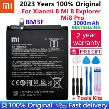 Xiao Mi 100% Originale BM3F Batteria 3000mAh Per Xiaomi 8 Mi Explorer 8/Mi8 Pro BM3F Batterie della Sostituzione del Telefono +Strumenti Gratuiti