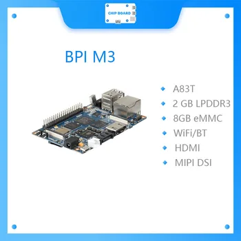 Banana Pi M3 Allwinner A83T Octa-core 1.8 GHz CPU Potente scheda con 8GEMM