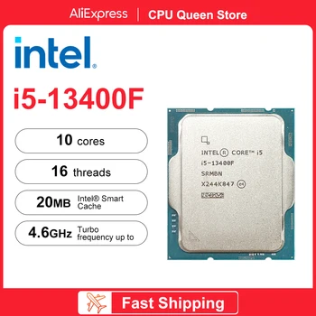 Intel Nuovo Core i5-13400F i5 3400F 2.5 GHz 10 core e 16 thread della CPU Processore 10NM L3=20M 65W LGA 1700 di Gioco DDR4 processador