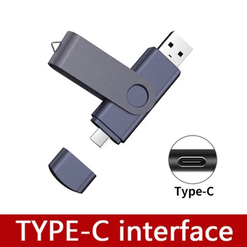 USB 3.0 OTG PenDrive da 2 tb typec otg 2TB pendrive otg flash drive in metallo a 2 tb di Disco Flash mrico 1TB USB Stick da 2 tb Disco di U 512GB