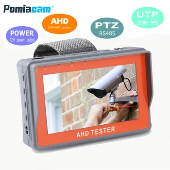 IV7A 4.3 Pollici HD AHD CCTV Tester Monitor AHD 8MP Macchina fotografica Analogica Test PTZ di rete UTP via Cavo Tester 12V1A Uscita