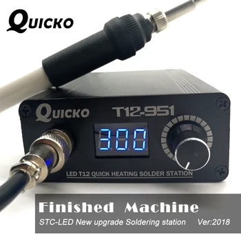 QUICKO T12 STC-951 LED stazione di saldatura elettronica di ferro di Saldatura Digitale di Saldatura strumento di grande potenza 108W