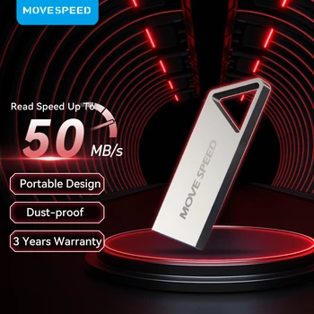 MOVESPEED Portatile Pendrive 50MB/s ad Alta Velocità Pen Drive 64GB, 32GB, 16GB 8GB 4GB USB Flash Drive con Spedizione Gratuita per i Desktop