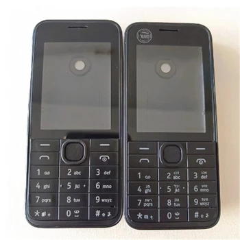 Completo di Custodia Per Nokia 208 Telefono Cellulare Unico Dual SIM Custodia Caso + Engilish E l'ebraico Tastiera