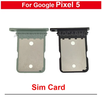 Per Google Pixel 5 Nero Verde SIM Card Socket Supporto del Vassoio della Scanalatura di Riparazione di Parti di Ricambio