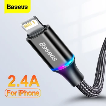 Baseus Cavo USB per iPhone 6 7 8 Plus 11 12 13 Pro XS Max X XR 18W Veloce di Illuminazione di Ricarica Caricabatterie Cavo Dati USB per iPad Cavo